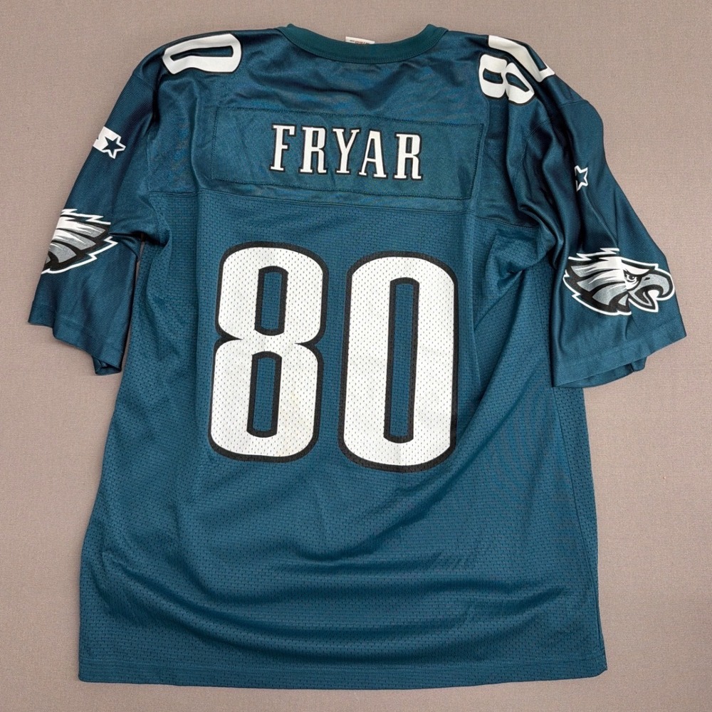Vintage Starter Philadelphia Eagles Irving Fryar 80 Jersey Mens 52 XL Green NFL‎